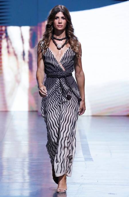 Pin Up Stars TUTA LUNGA STAMPA TIGER SUN