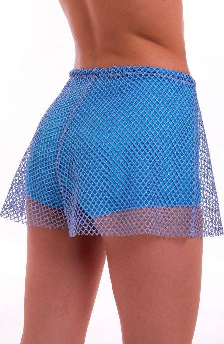 Pin Up Stars Short Rete Lurex Con Culotte Ricamo Fiori Paillettes