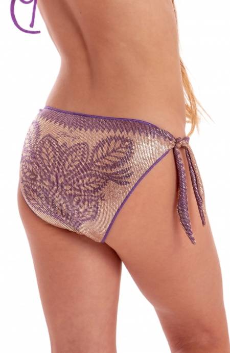 Pin Up Stars SLIP FIOCCHI LAMÈ STAMPA BEAUTIFUL TREE BABY