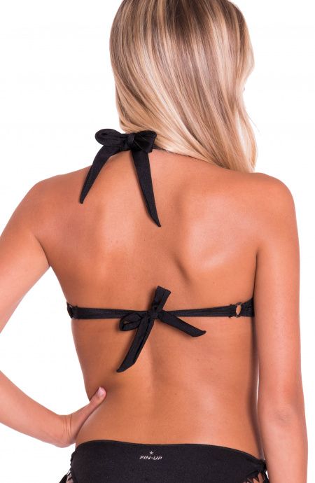 Pin Up Stars Top Bikini Balconcino Ferretto Borchie Specchio A Punta