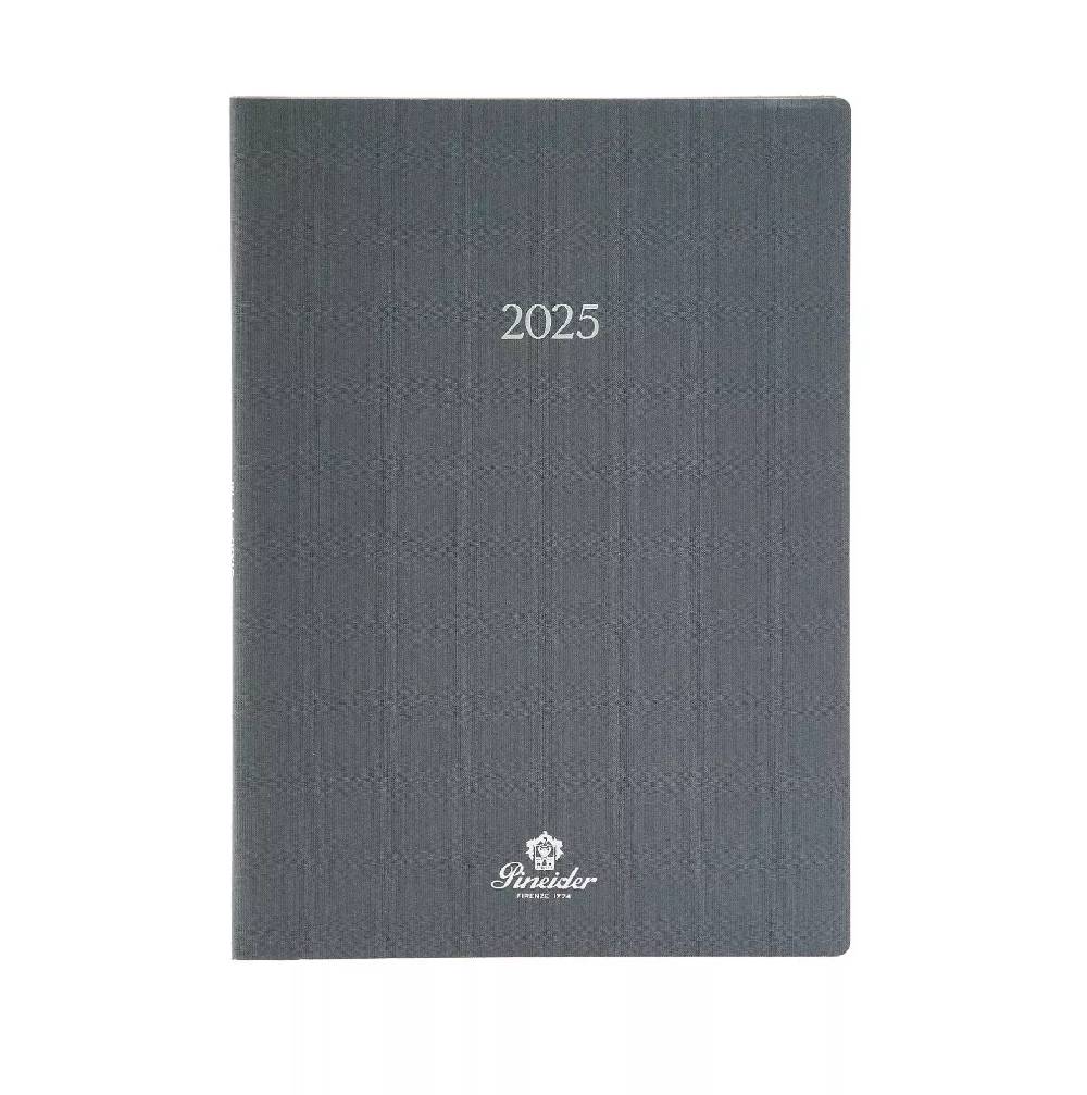 Pineider Agenda Settimanale Milano 2025 in Canvas - 17x24 cm