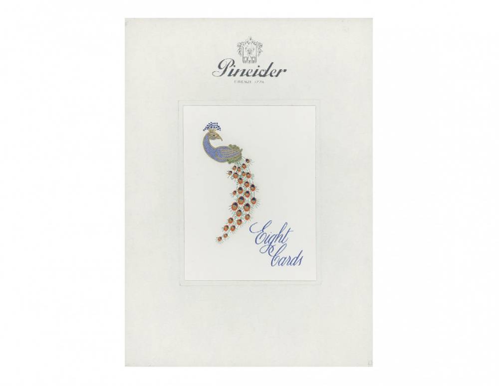 Pineider Biglietti con motivo a rilievo Eight Cards Birds