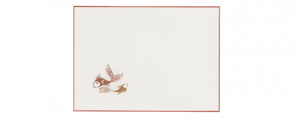 Pineider Biglietti Con Motivo A Rilievo Eight Cards Fishes