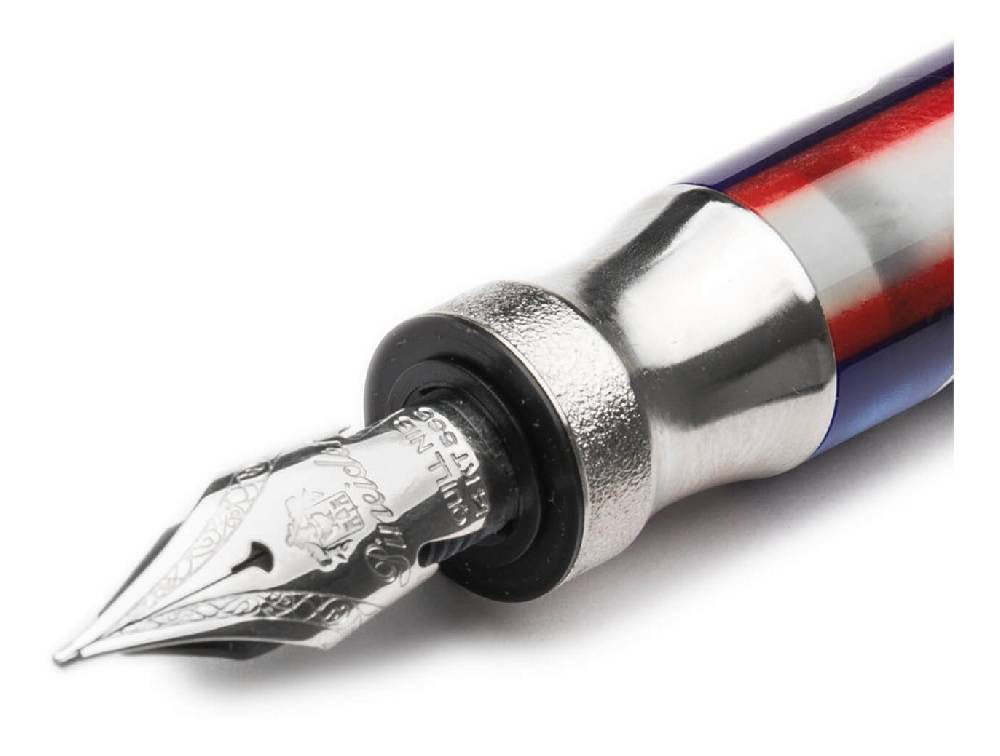 Pineider Penna Stilografica Queen Mary Pennino In Oro