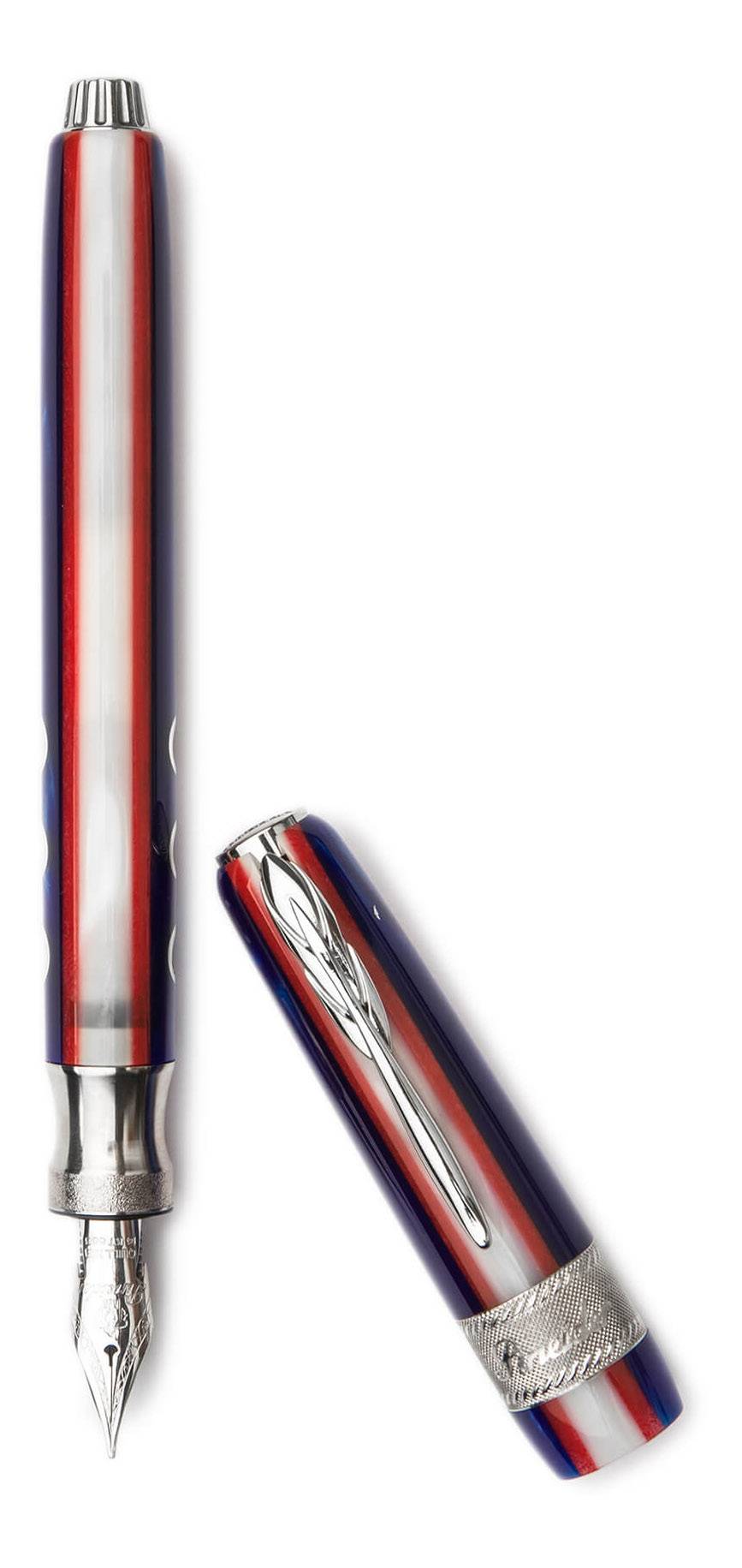 Pineider Penna Stilografica Queen Mary Pennino In Oro