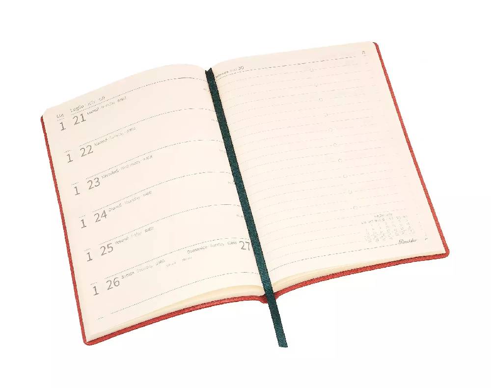 Pineider Agenda Settimanale Classic 2025 - 11x16 Cm