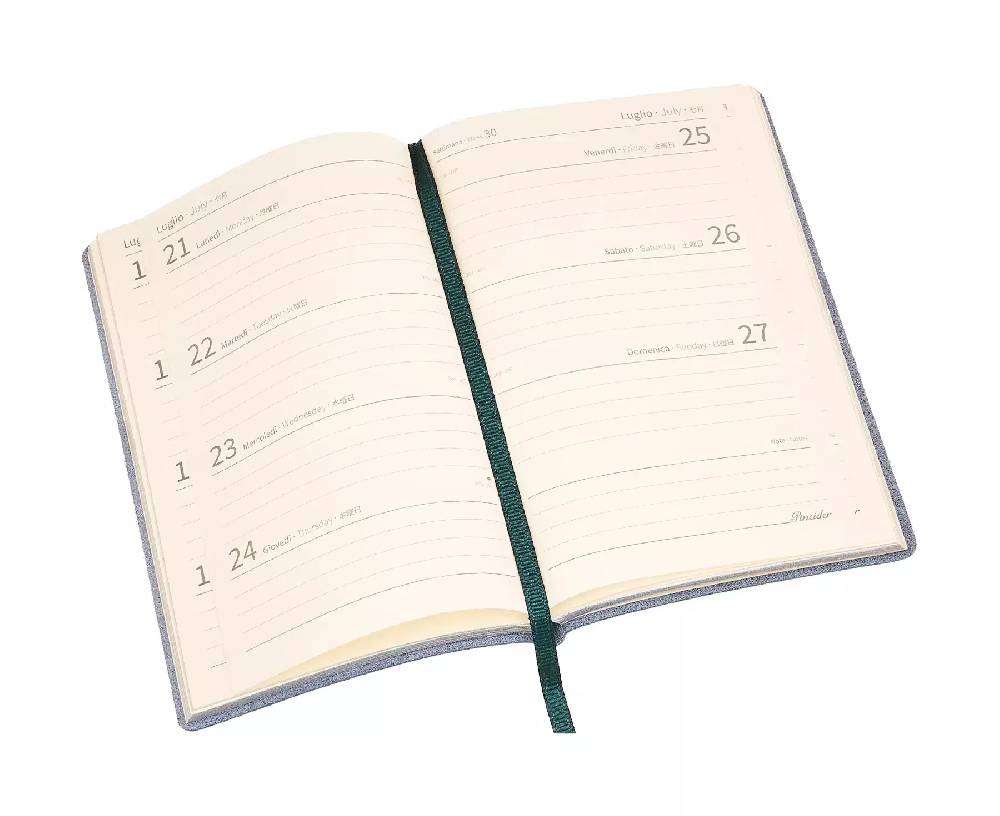 Pineider Agende Settimanale Milano 2025 - 9x14 Cm