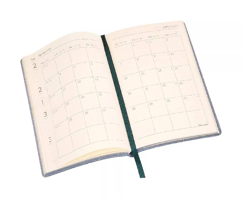 Pineider Agende Settimanale Milano 2025 - 9x14 Cm