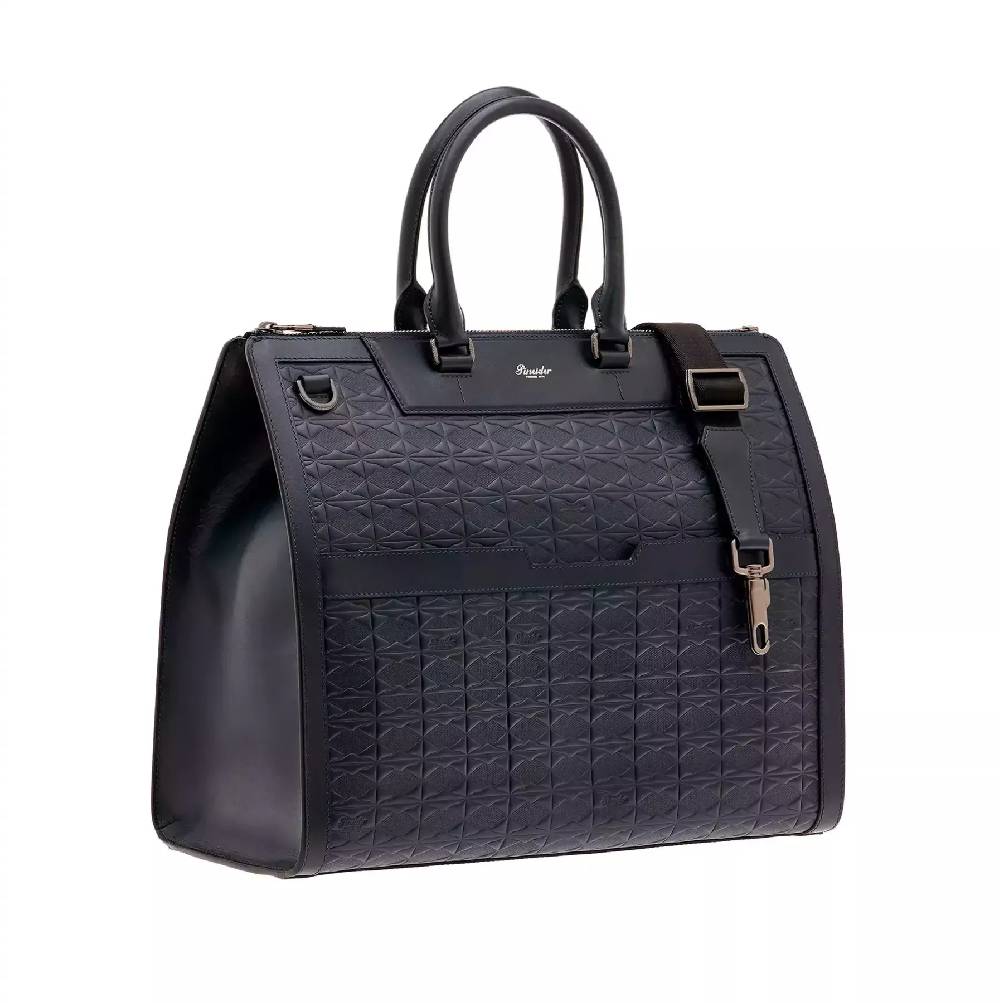 Pineider Business Duffle In Embossed Empress