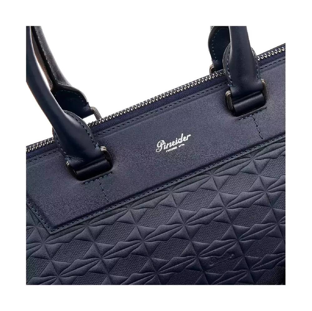 Pineider Business Duffle In Embossed Empress