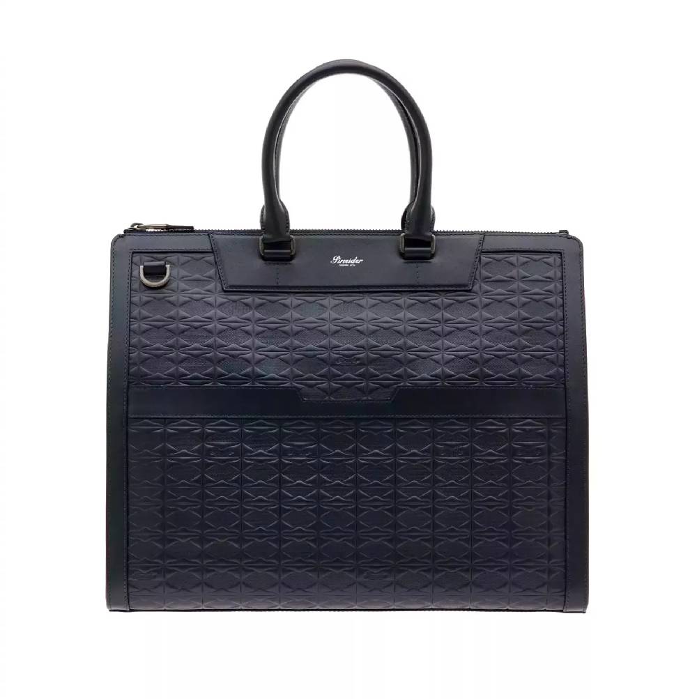 Pineider Business Duffle in Embossed Empress