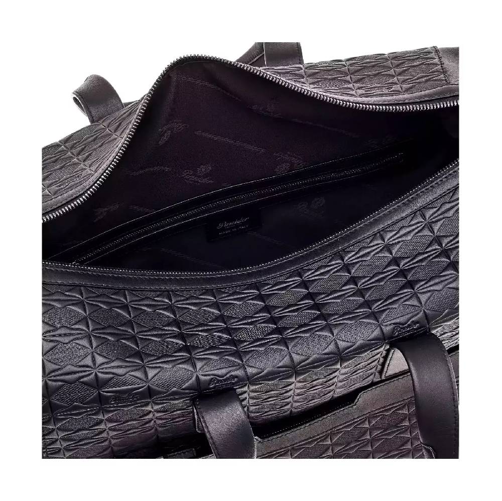 Pineider Cabin Duffle In Embossed Empress