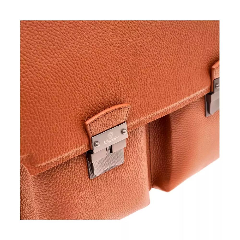 Pineider Double Briefcase In Bottalato