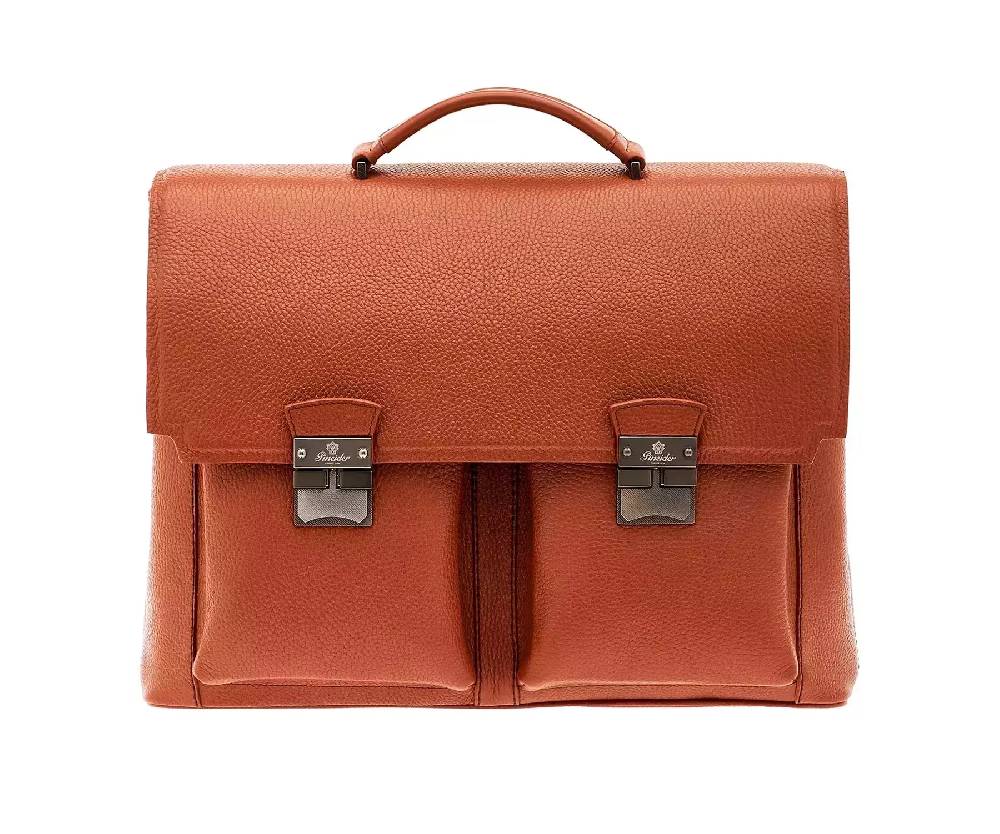Pineider Double Briefcase in Bottalato
