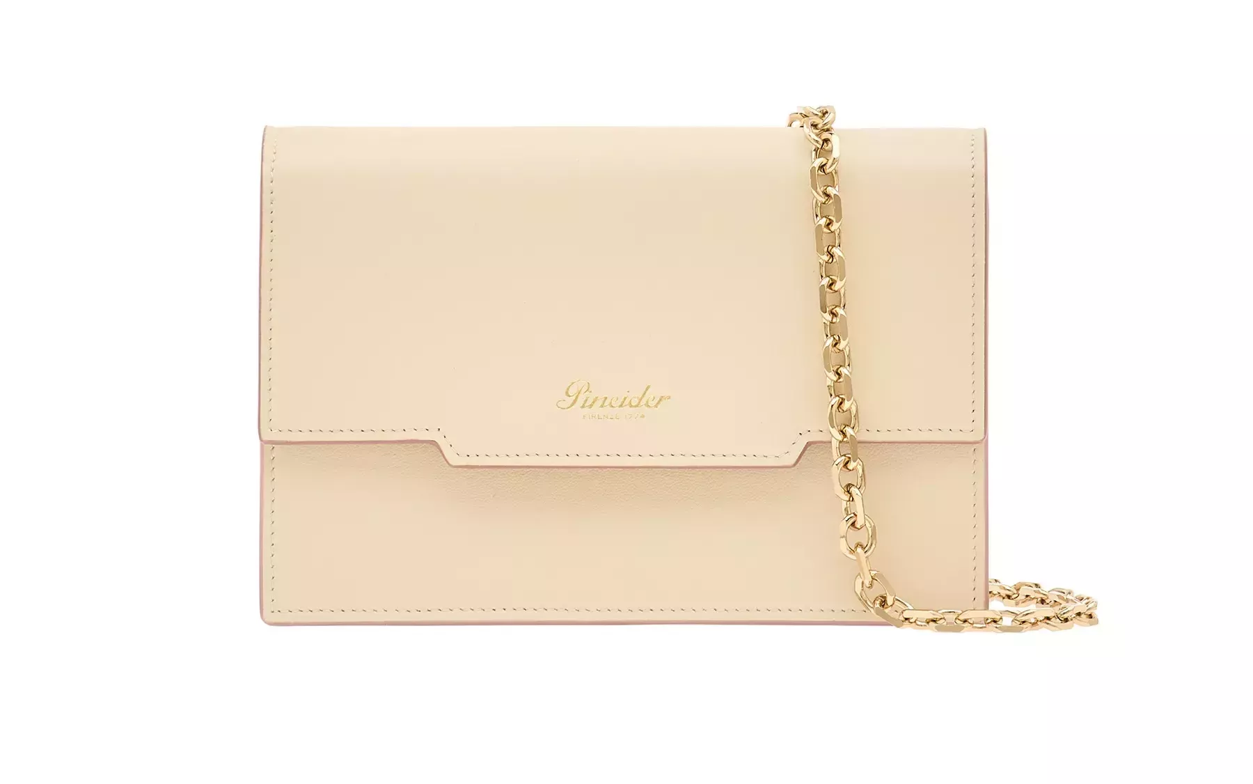 Pineider Flap Shoulder Bag In Metro Smooth