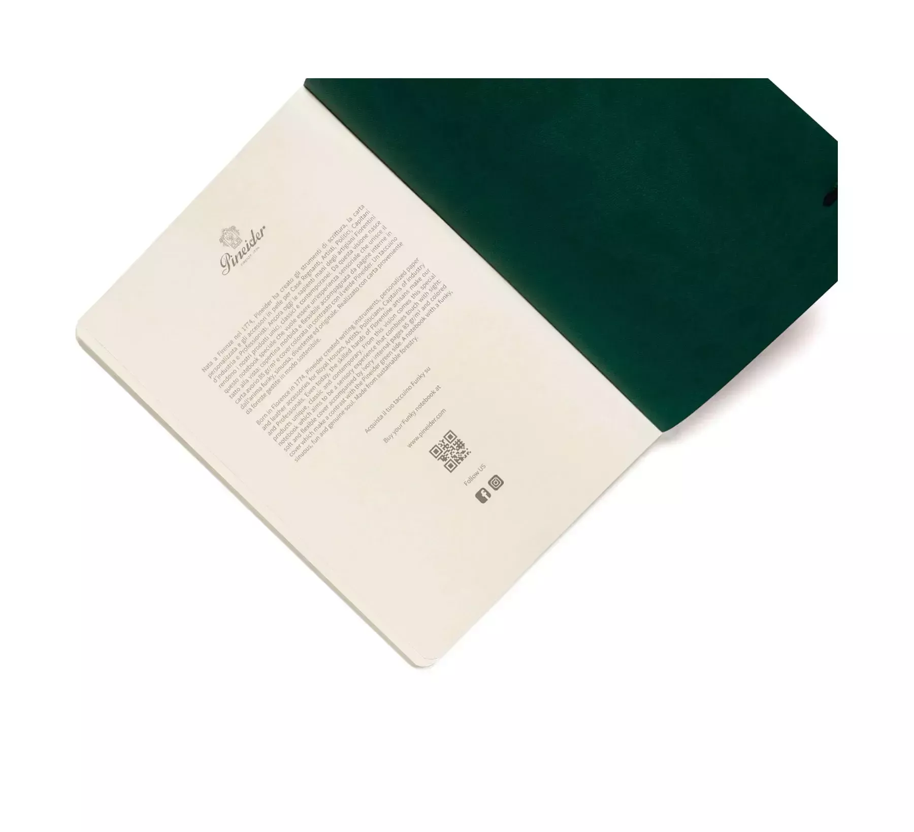 Pineider Notebook Funky Piccolo Senza Righe