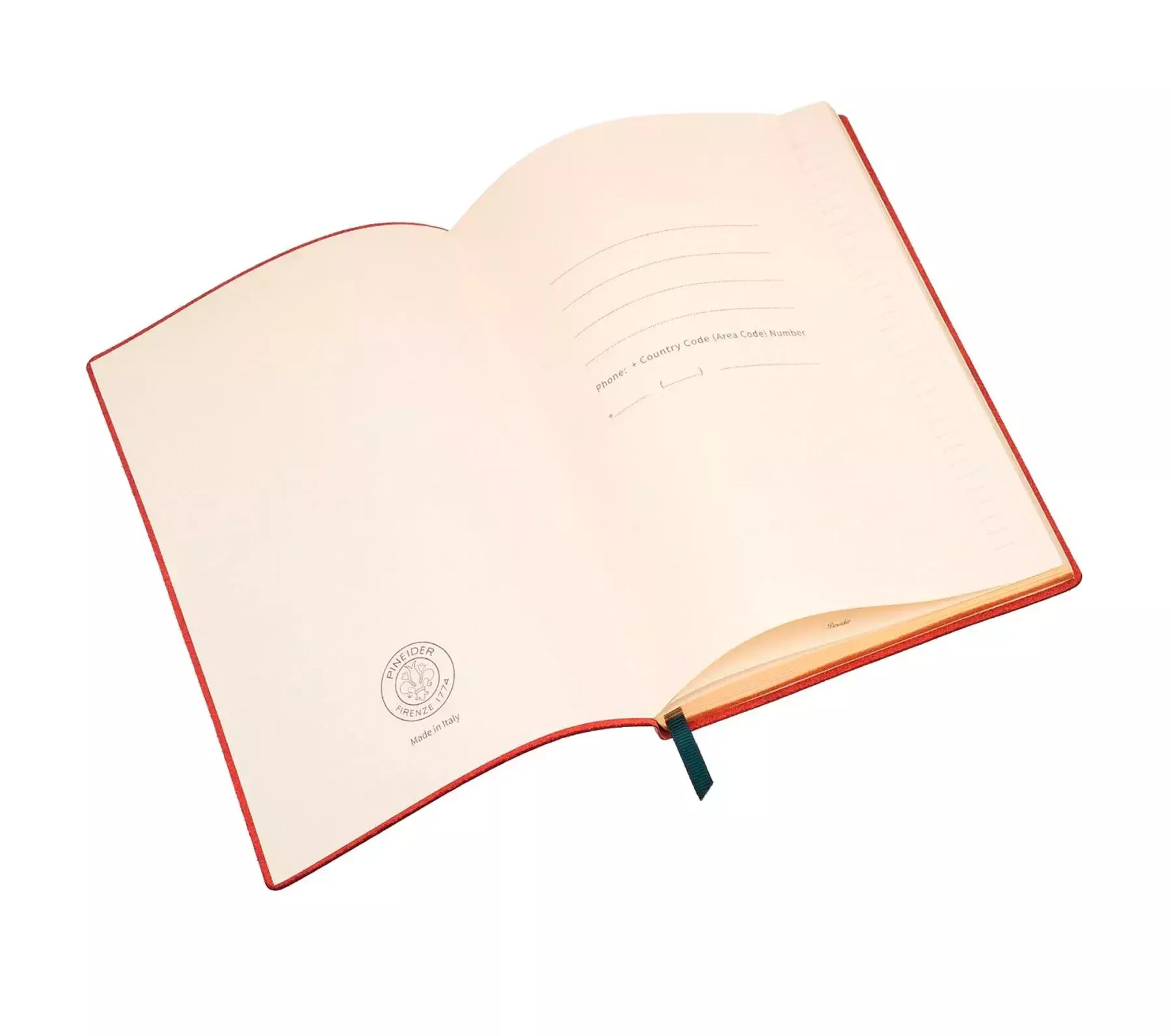 Pineider Notebook Milano Medio A Righe