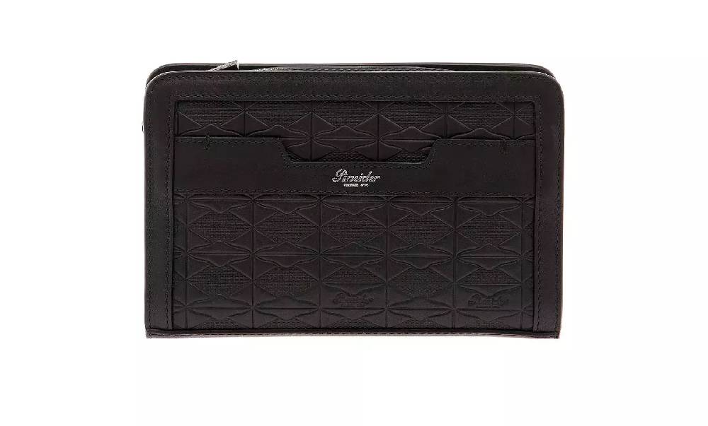 Pineider Odette Crossbody In Embossed Empress