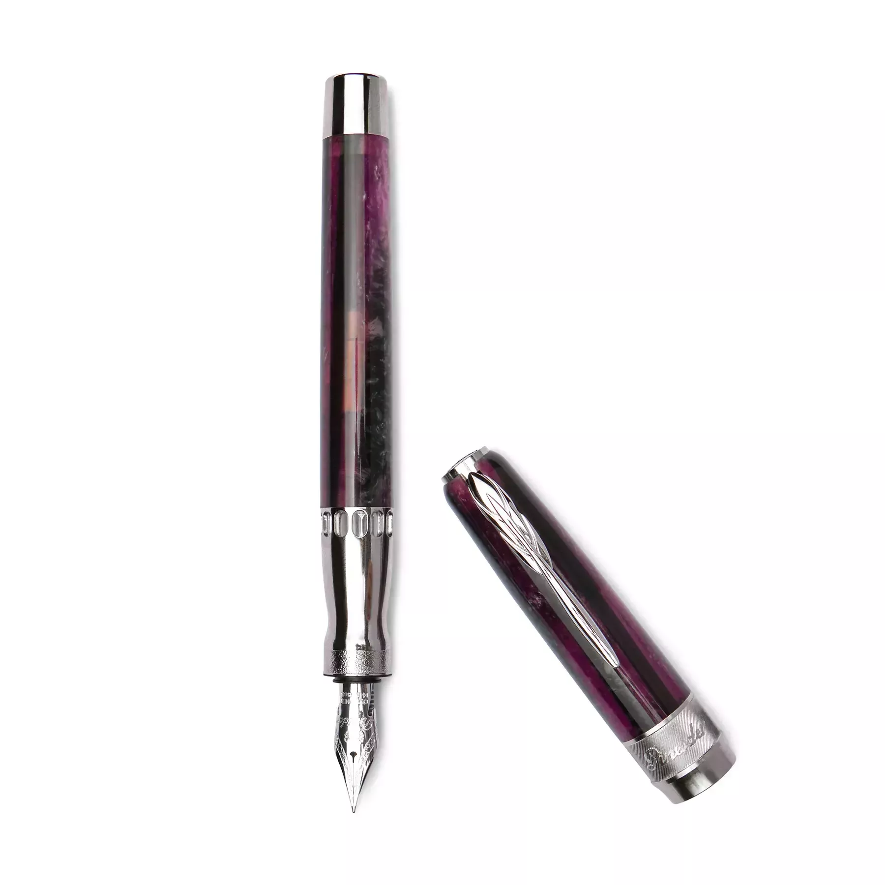 Pineider Penna Stilografica Arco Deep Purple