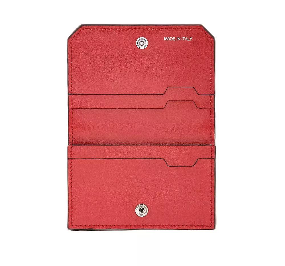 Pineider Porta Carte Con Patta In Mini Embossed