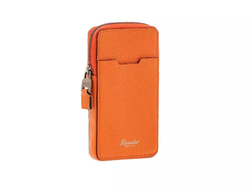 Pineider Porta Cellulare Con Zip In Bottalato
