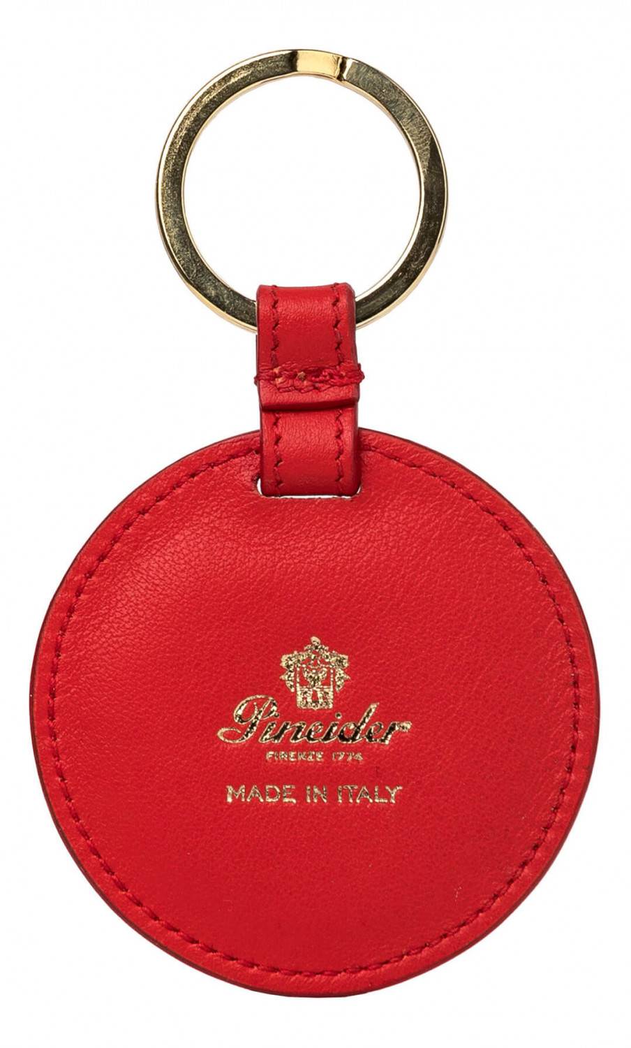 Pineider Portachiavi Con Cuore In Pelle