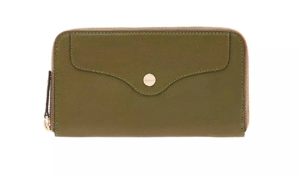 Pineider Portafoglio con zip in Metro Smooth