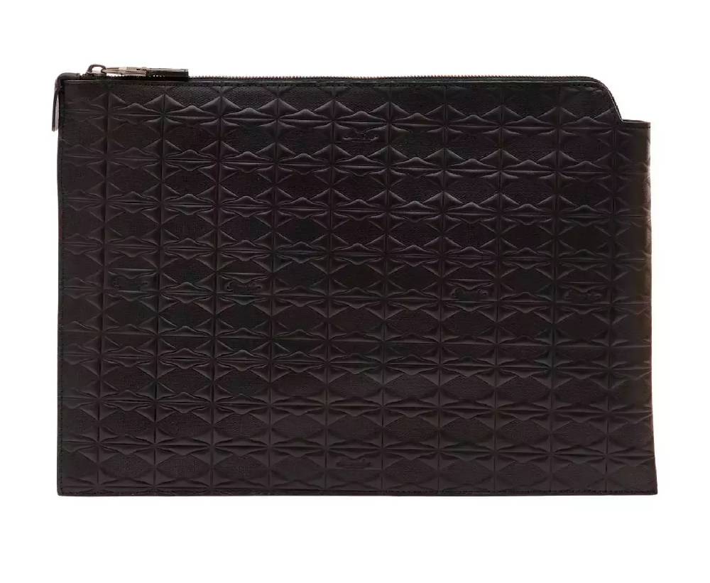 Pineider Pouch Large In Embossed Empress