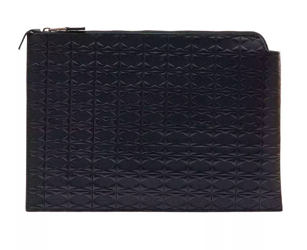 Pineider Pouch Large in Embossed Empress