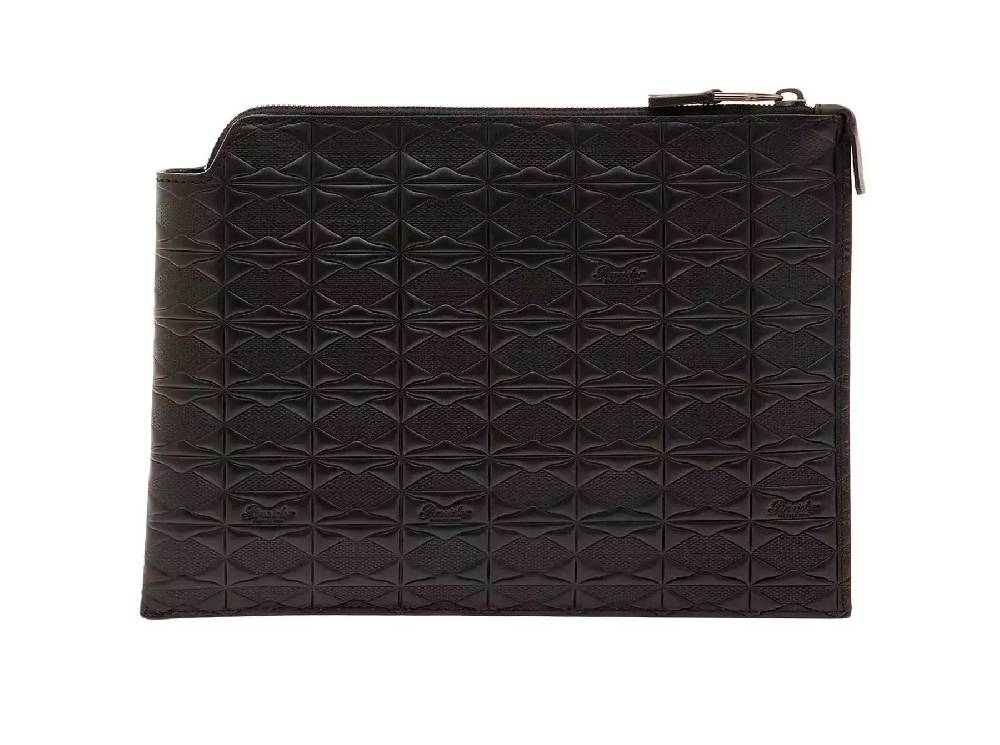 Pineider Pouch Medium In Embossed Empress