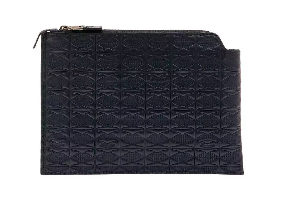 Pineider Pouch Medium In Embossed Empress