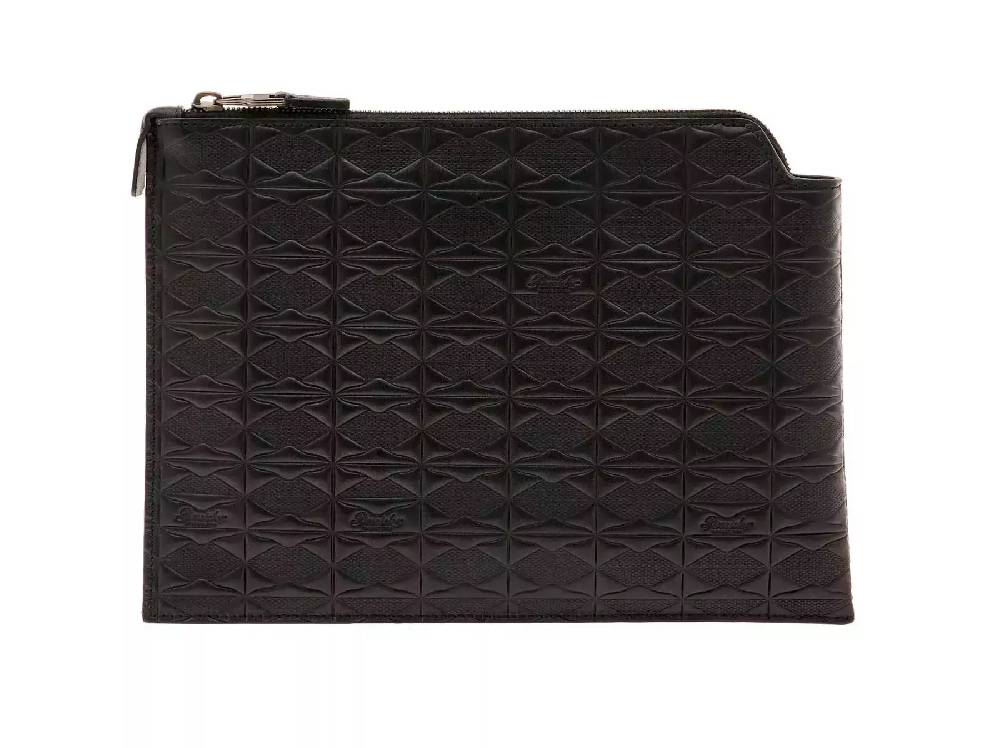 Pineider Pouch Medium in Embossed Empress