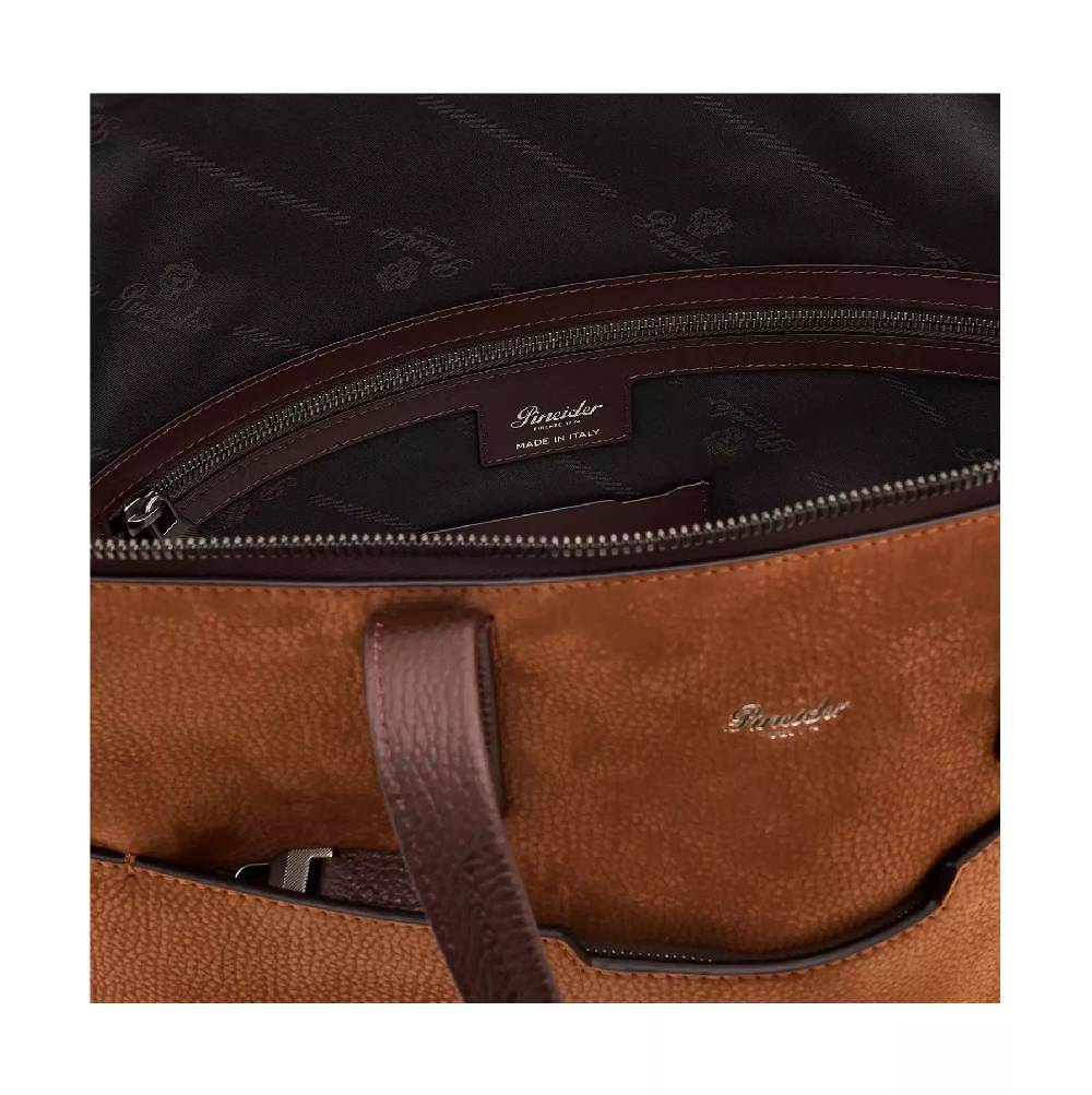 Pineider Saddle Tote Bag In Nabuk