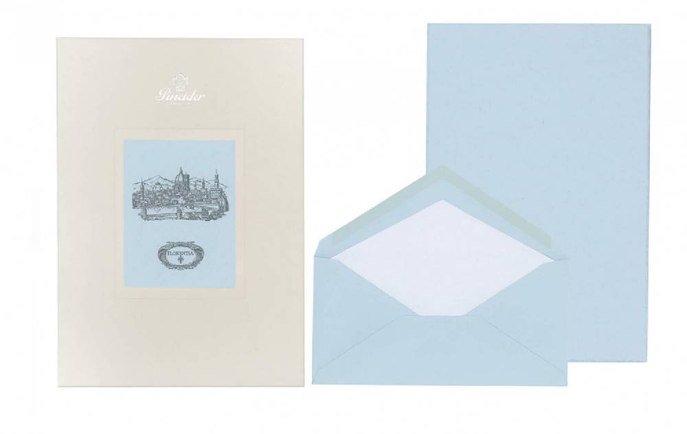 Pineider Set Carta Da Lettera Florentia Formato A4