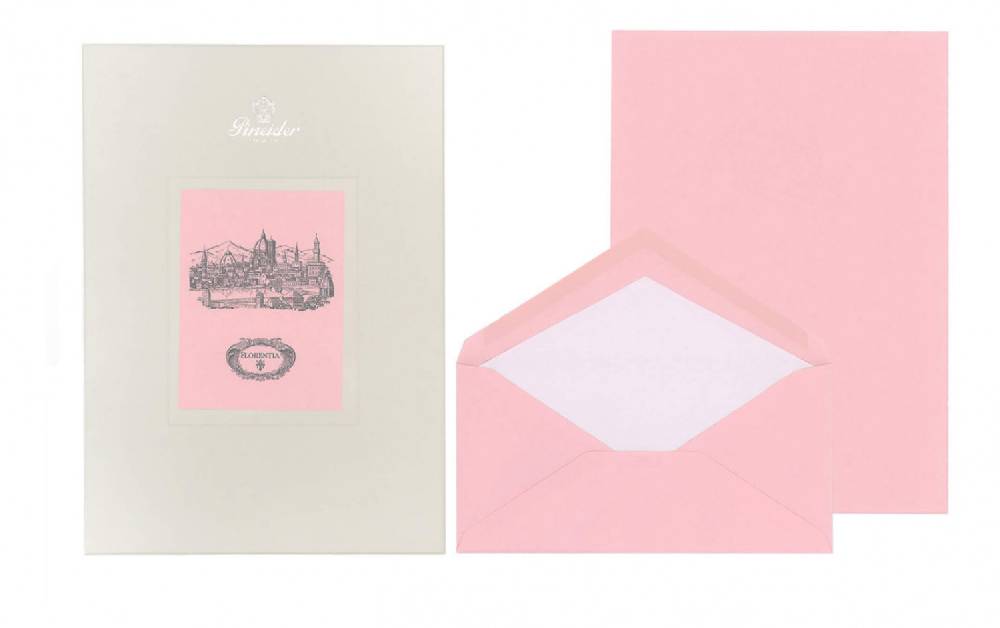 Pineider Set Carta Da Lettera Florentia Formato A4
