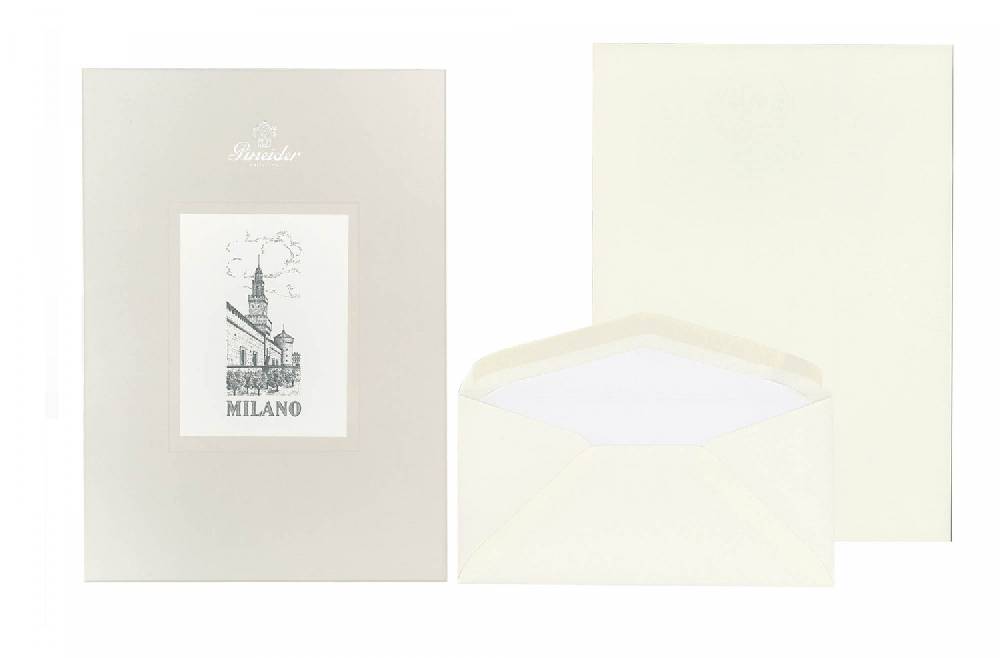 Pineider Set Carta da Lettera Milano Formato A4