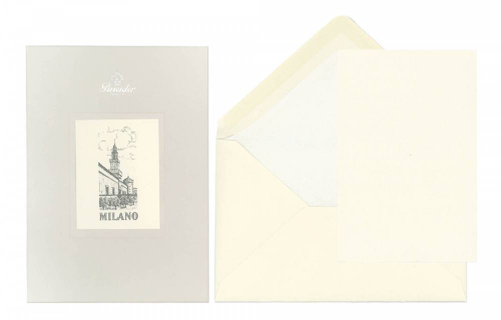 Pineider Set Carta da Lettera Milano Formato A5
