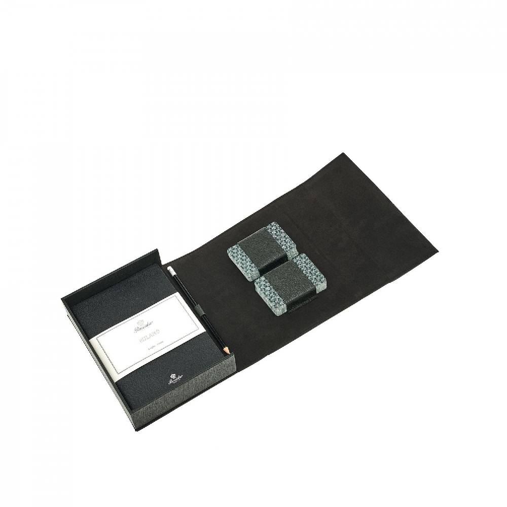 Pineider Set Carte da Gioco in pelle