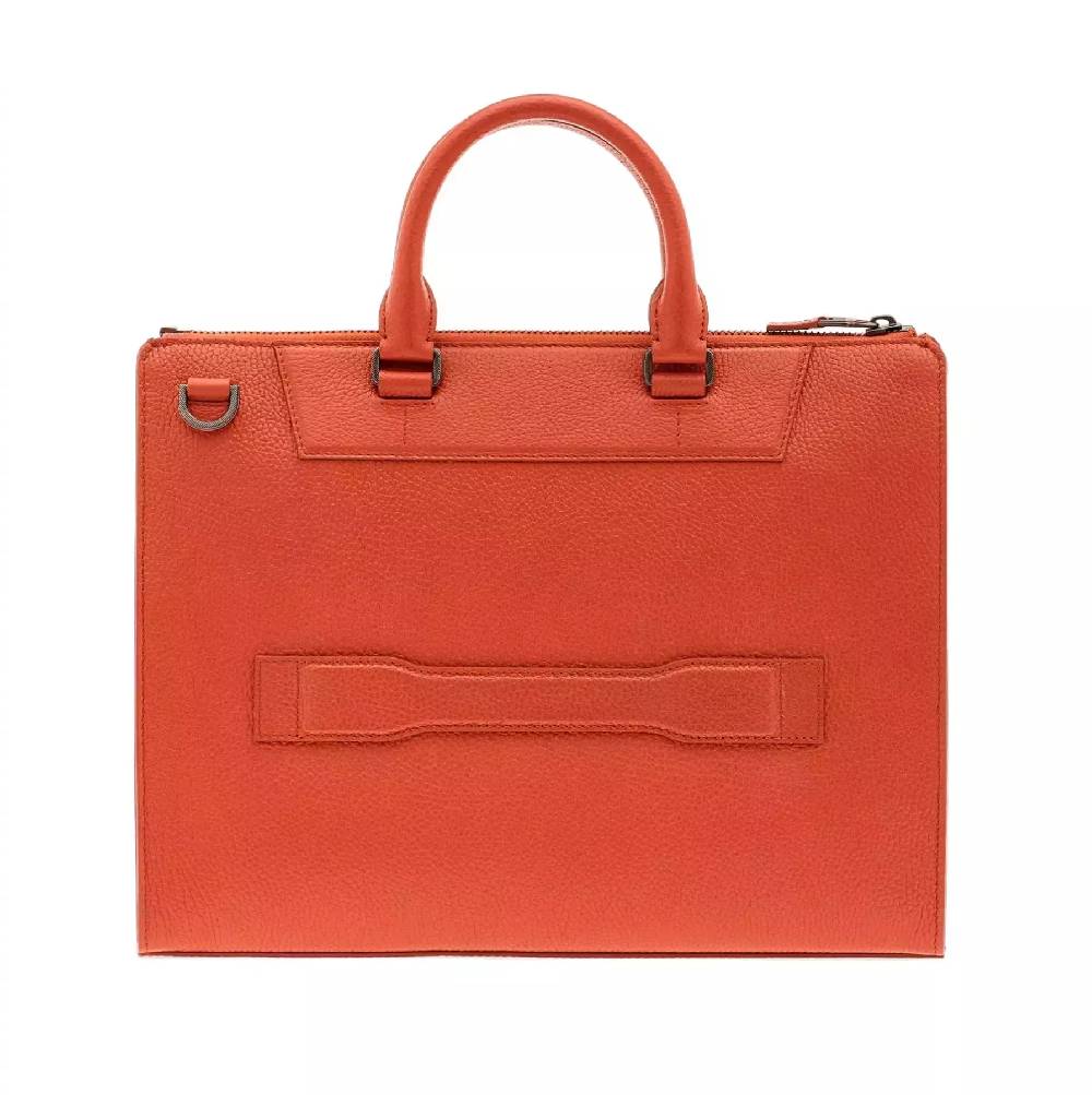 Pineider Slim Briefcase In Bottalato