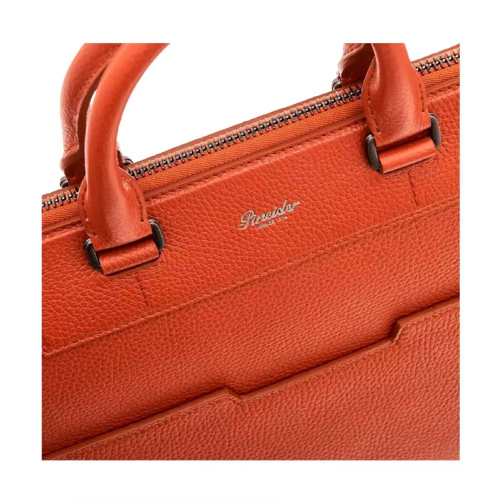 Pineider Slim Briefcase In Bottalato