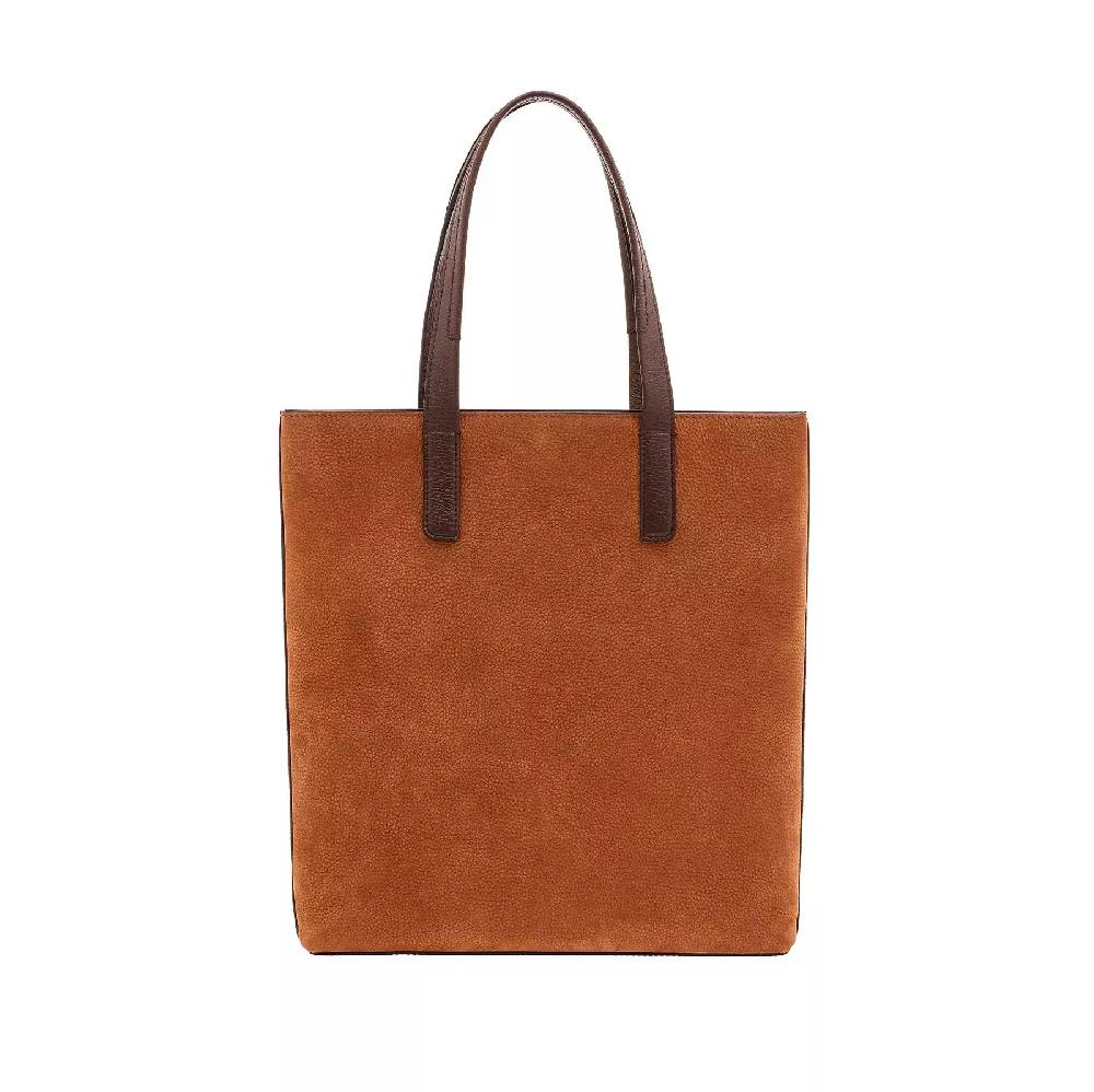 Pineider Slim Shopping Bag In Nabuk