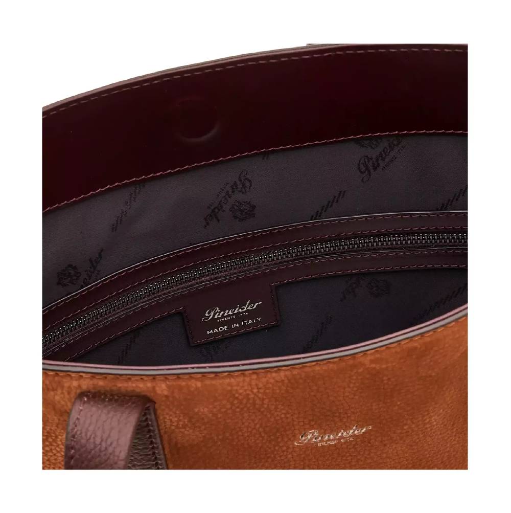 Pineider Slim Shopping Bag In Nabuk