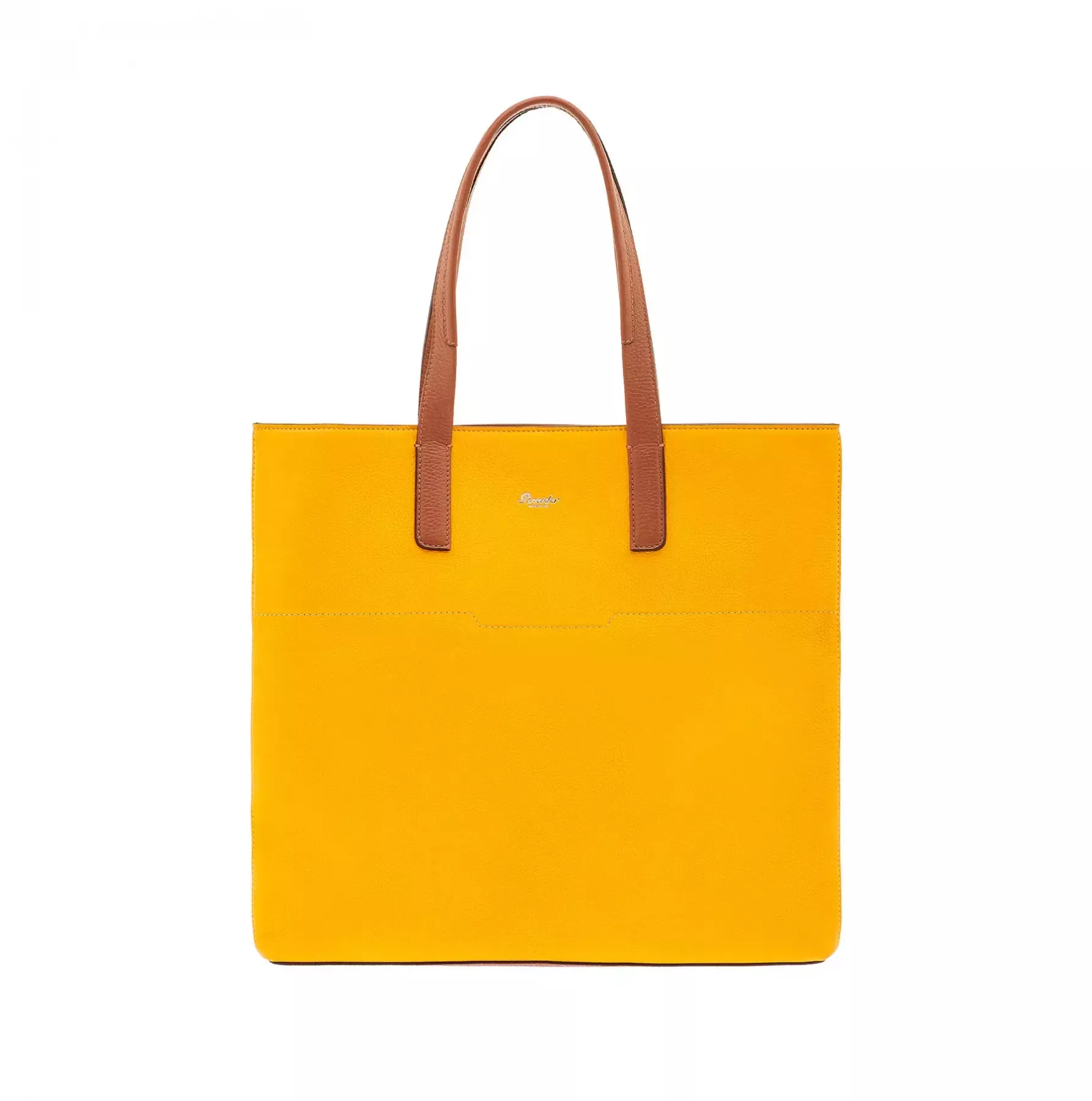 Pineider Slim Shopping Bag In Nabuk