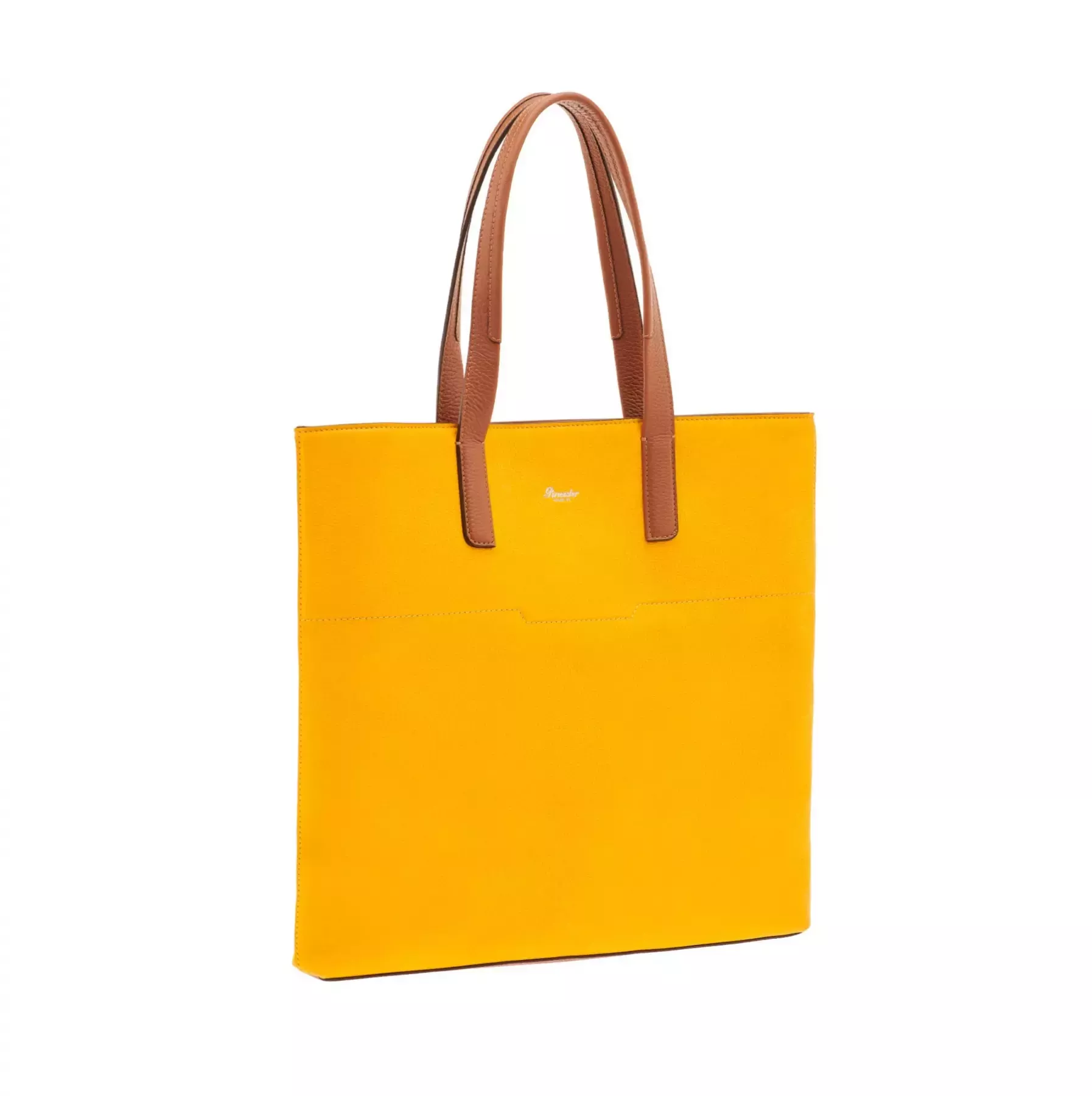 Pineider Slim Shopping Bag In Nabuk