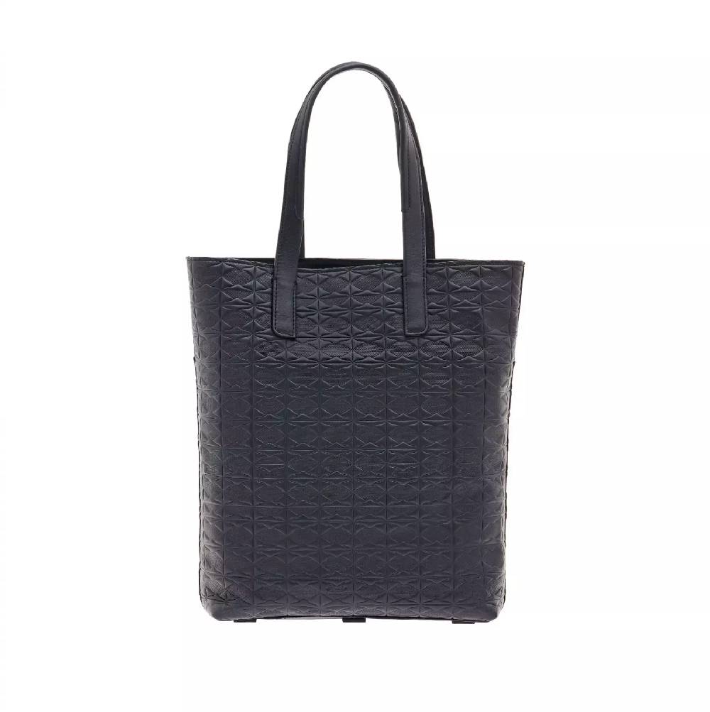 Pineider Vertical Shopping Bag Medium In Embossed Empress