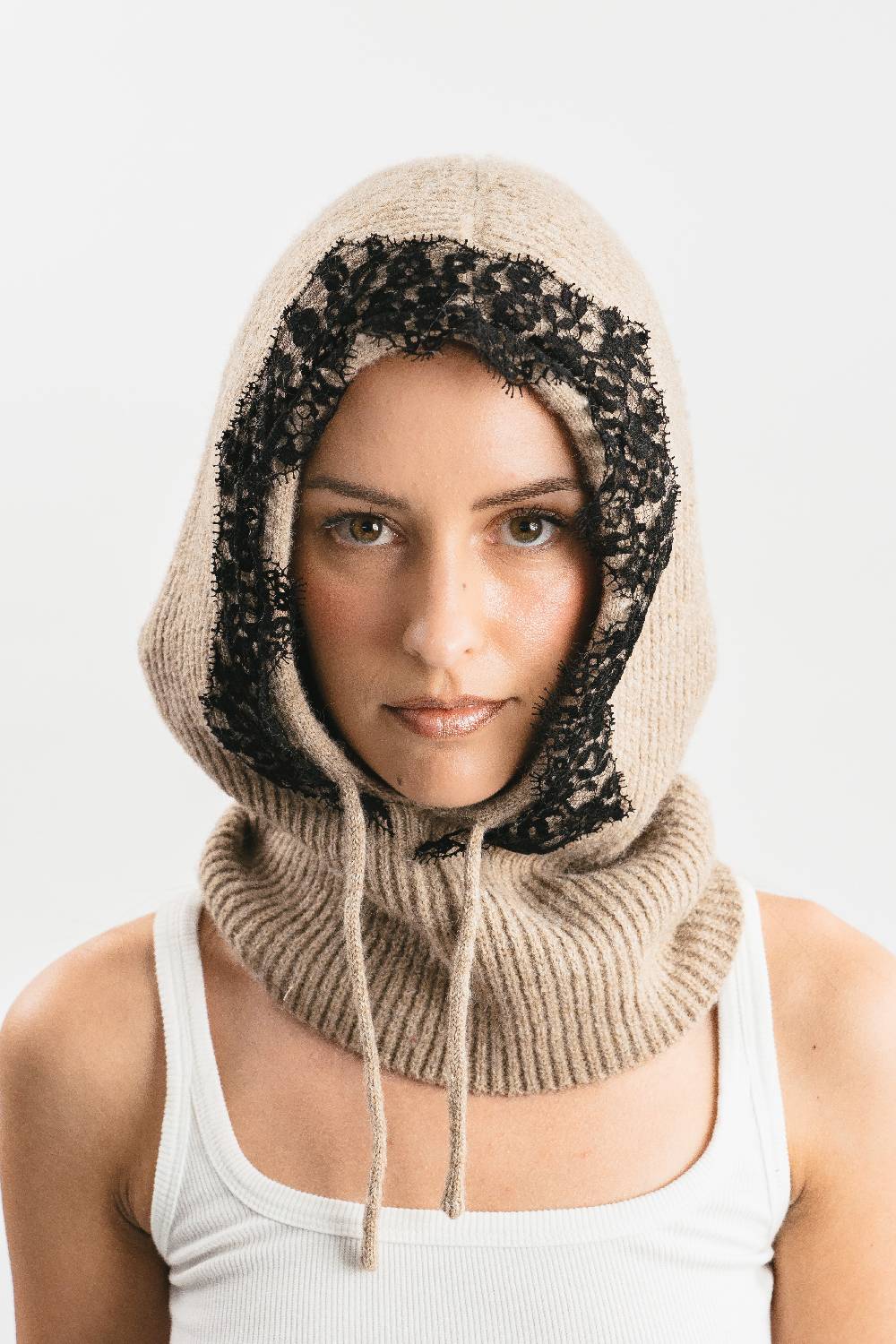 Pink Memories Balaclava Con Pizzo