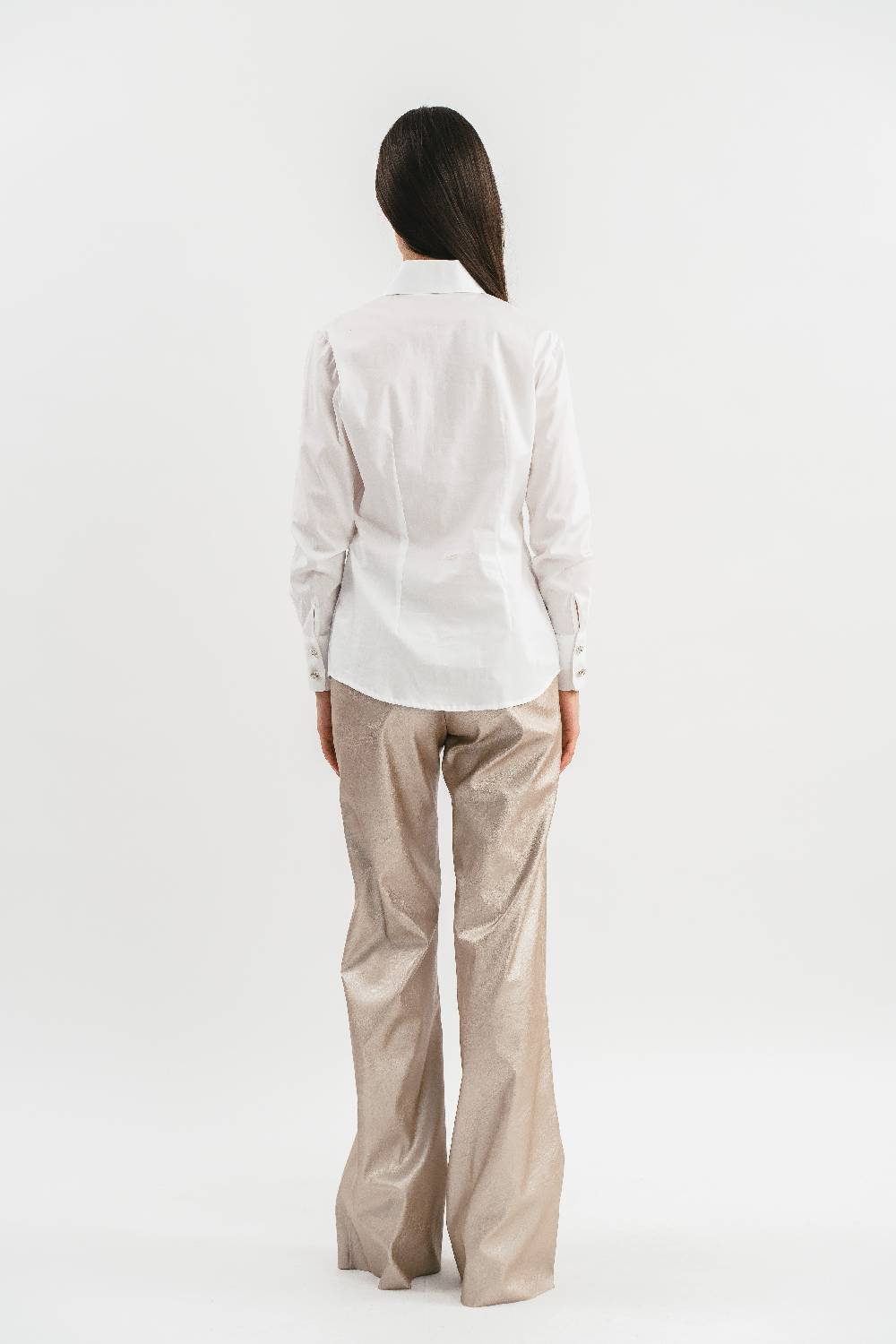 Pink Memories Camicia Con Plastron A Pieghe