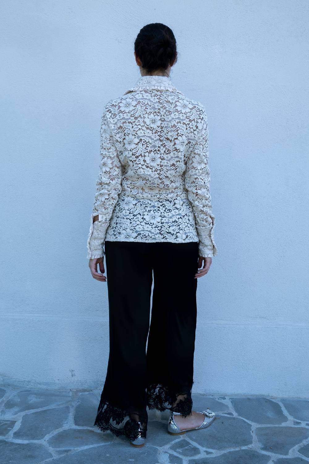 Pink Memories Camicia In Pizzo