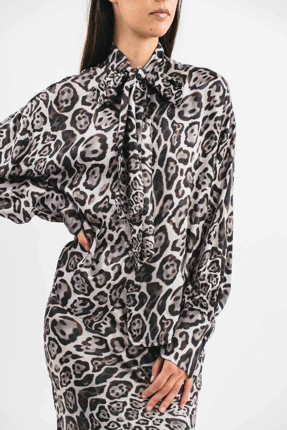 Pink Memories Camicia Stampata Con Pizzo