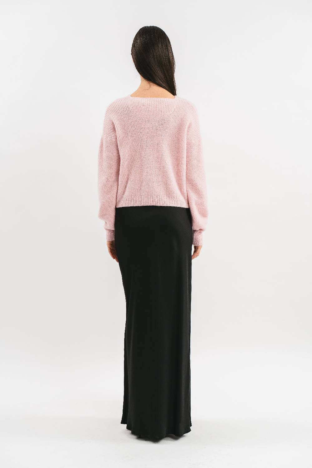 Pink Memories Cardigan Crop Con Bottoni Gioiello